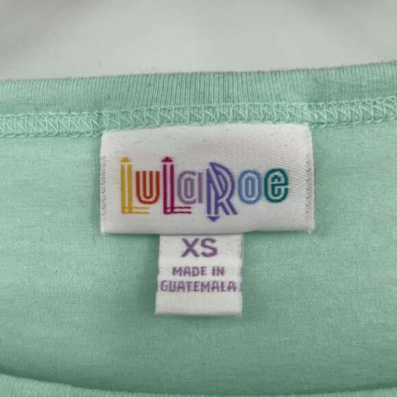 Lularoe Julia Womens Raglan Dress Sporty Solid Green XS NEW - Picture 5 of 8
